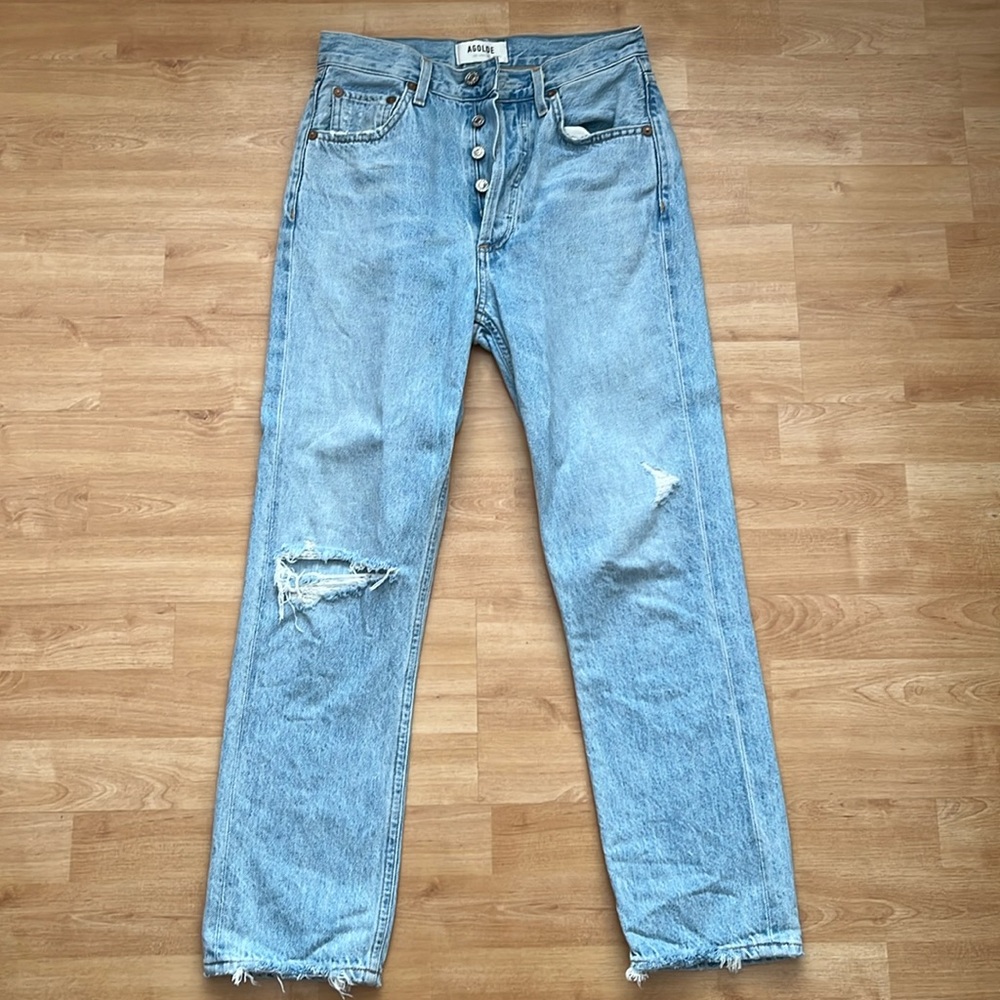 - Agolde Riley Jeans in Shatter Size 24